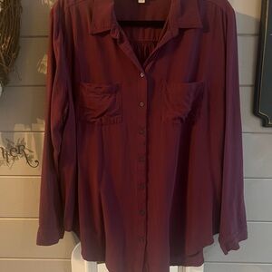 LOFT Women's Button Down Shirt - Size XL GUC